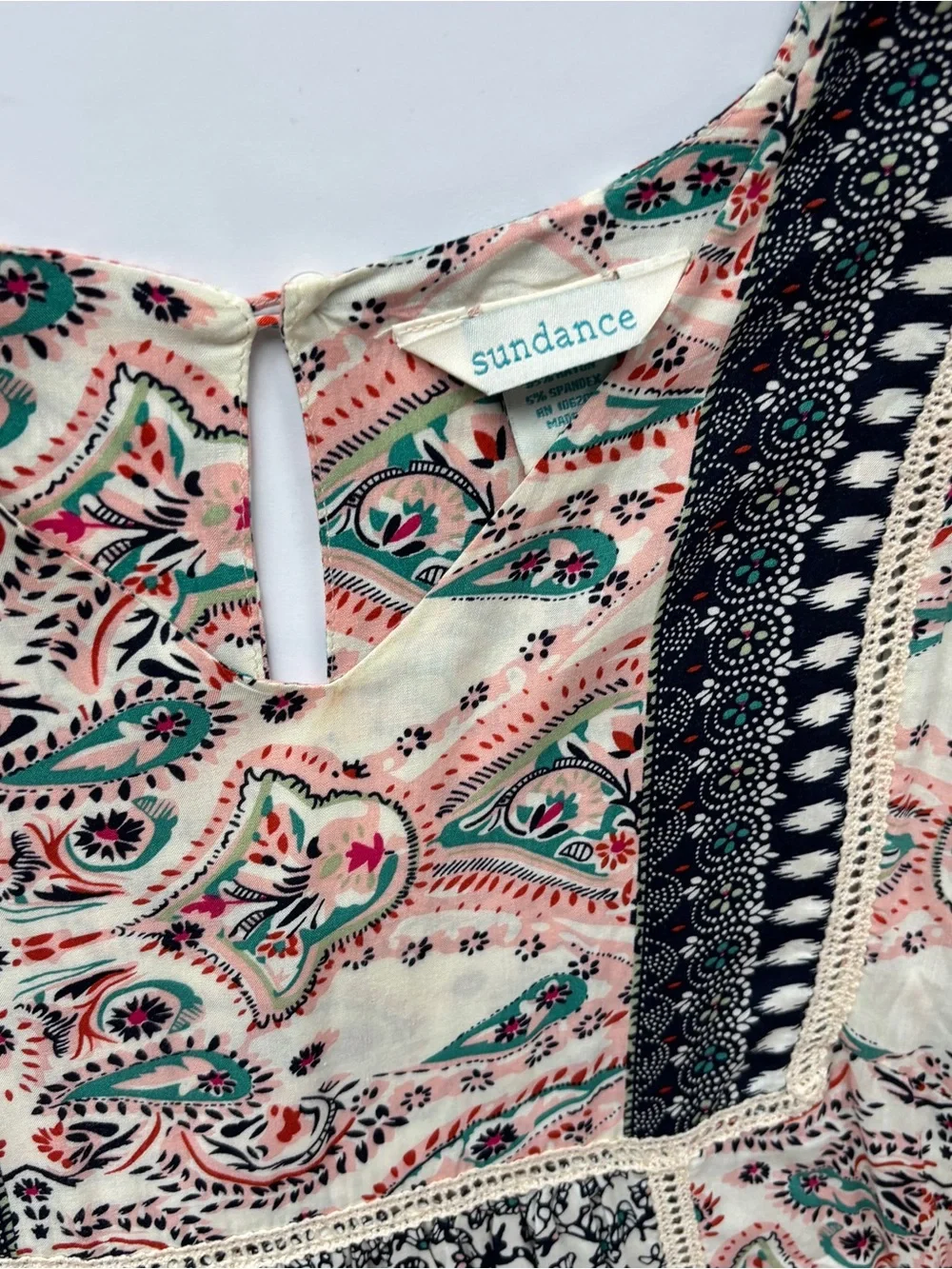 Sundance Dress Everyday Dream Paisley Printed Boho XS-S Floral Flowy Summer